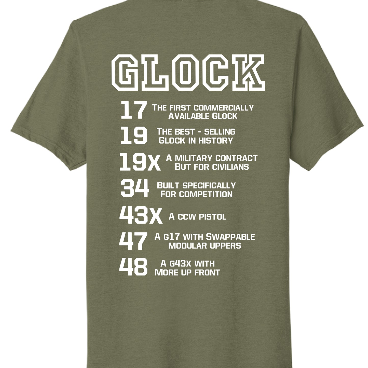 Military Green Heather - BACK