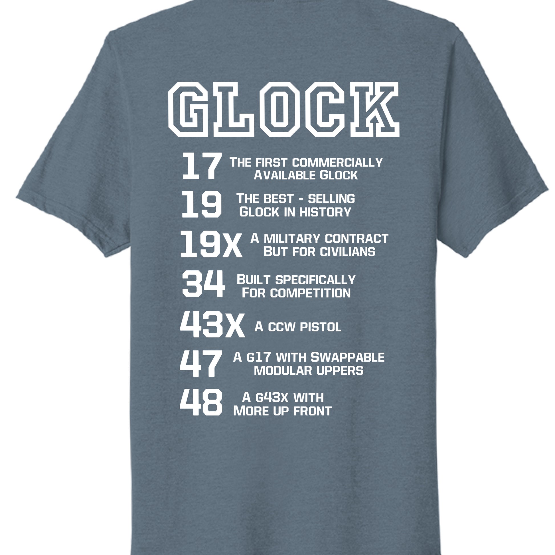 Steel Blue Heather - BACK